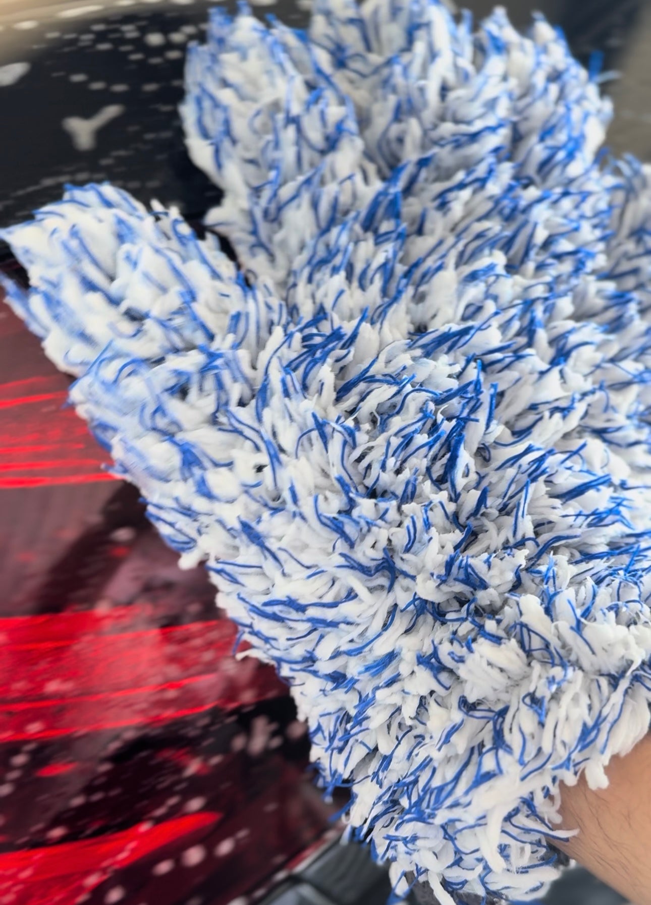 Fünf-Finger Mikrofaser-Waschhandschuh